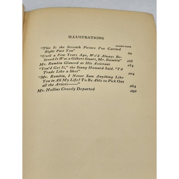 Rumbin Galleries By Booth Tarkington Vintage Romantic Novel Book 1937 - Picture 14 of 16